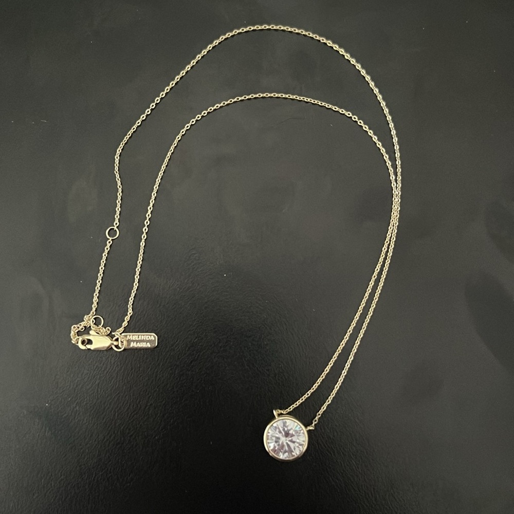 Melinda Maria Gold Pendant Necklace